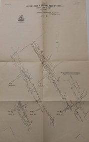 Map - HUSTLER'S REEF & HUSTLER'S REEF NO 1 MINES - PLAN OF THE HUSTLER'S REEF & HUSTLER'S REEF NO 1 MINES