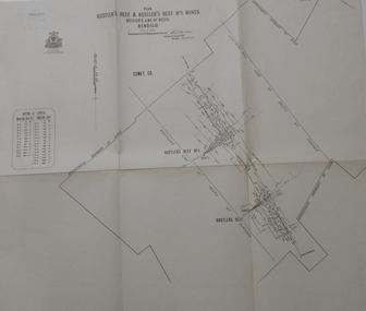 Map - HUSTLER'S REEF & HUSTLER'S REEF NO 1 MINES - PLAN OF THE HUSTLER'S REEF & HUSTLER'S REEF NO 1 MINES