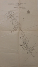 Map - HUSTLER'S REEF & HUSTLER'S REEF NO 1 MINES - PLAN OF THE HUSTLER'S REEF & HUSTLER'S REEF NO 1 MINES