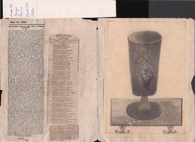 Document - HARRIS COLLECTION:  FOUR PAGES FROM EXERCISE BOOK, 1863
