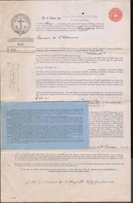 Document - HARRIS COLLECTION:  SHIPPING INSURANCE DOCUMENT (LLOYDS), 12th October, 1907