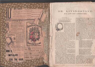 Book - HARRIS COLLECTION: DR LIVINGSTONE HIS LIFE AND ADVENTURES
