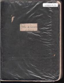 Book - HARRIS COLLECTION: NOTES OF LESSONS: J HARRIS