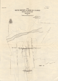 Map - UNITED HUSTLER'S & REDAN & K. K. MINES - PLAN OF UNITED HUSTLER'S & REDAN & K. K. MINES