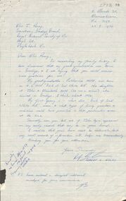 Document - CORRESPONDENCE: HOPE (FAMILY), 23/5/1980
