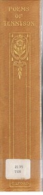 Book - ALEC H CHISHOLM COLLECTION: BOOK 'POEMS OF TENNYSON'