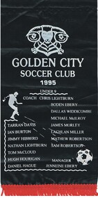 Textile - PENNANT FOR GOLDEN CITY SOCCER CLUB -  1995 UNDER 9 TEAM