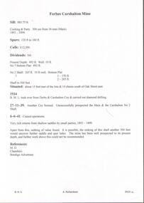 Document - GOLDEN CARSHALTON MINE - NOTES ON THE GOLDEN CARSHALTON MINE