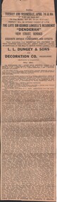 Newspaper - NOTICE OF AUCTION - 'DENDERAH'  VIEW STREET, BENDIGO