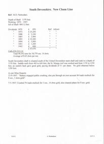Document - DEVONSHIRE MINES - SOUTH DEVONSHIRE