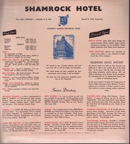 Document - SHAMROCK HOTEL, BENDIGO - GUEST FACILITIES