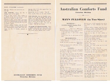 Document - LYDIA CHANCELLOR COLLECTION. KNITTING INSTRUCTIONS AUSTRALIAN COMFORTS FUND