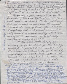 Document - CENTRAL DEBORAH GOLD MINE - NOTES
