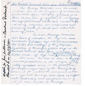 Document - CENTRAL DEBORAH GOLD MINE - HISTORICAL RECORD