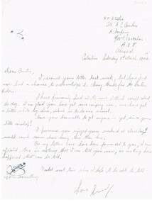 Document - FOUR LETTERS FROM PRIVATE ERNEST C BARKER