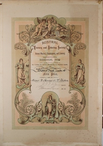 Document - FOSTER AND WILSON COLLECTION: PIANO CERTIFICATE