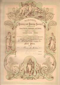 Document - FOSTER AND WILSON COLLECTION: PIANO CERTIFICATE