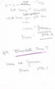 Document - COPIES OF LETTER FROM JOHN GRIMSON (1856), 1856