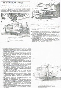 Document - STOCK LIST OF BENDIGO TRAMS - PHOTOCOPY, c.1985