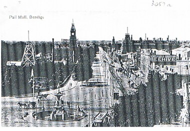 Photograph - TWO SCENES OF BENDIGO - PHOTOCOPIES, 1859 and early 1900s