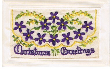 Postcard - MALONE COLLECTION: SILK POSTCARD, 1915