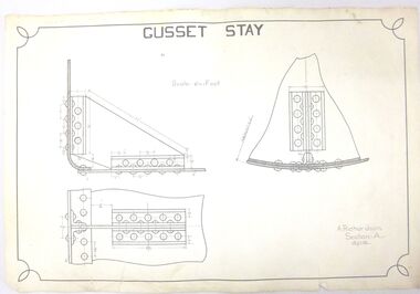 Document - ALBERT RICHARDSON COLLECTION: ENGINEERING DRAWING, 1918