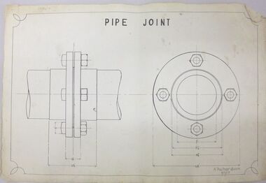 Document - ALBERT RICHARDSON COLLECTION : ENGINEERING DRAWING, 1917