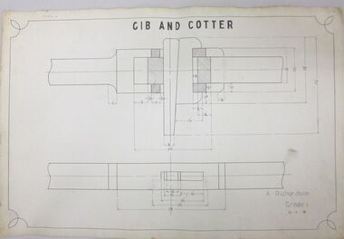 Document - ALBERT RICHARDSON COLLECTION : ENGINEERING DRAWING, 8.4.1918