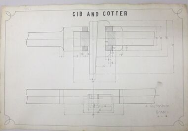Document - ALBERT RICHARDSON COLLECTION : ENGINEERING DRAWING, 8.4.1918