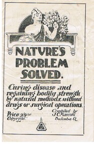 Book - MALONE COLLECTION: NATURES PROBLEMS SOLVED, 1918