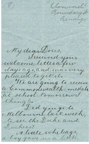 Document - MALONE COLLECTION: MACOBOY LETTERS, 1907