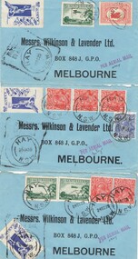 Document - BASIL WATSON COLLECTION: AIR MAIL STAMPED ENVELOPES, 1929/30