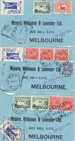 Document - BASIL WATSON COLLECTION: AIR MAIL STAMPED ENVELOPES, 1929/30