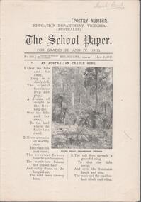 Magazine - THE SCHOOL PAPER - POETRY NUMBER - 2 EDITIONS, 1 Jan 1917