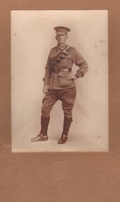Photograph - PHOTOGRAPH:  MALE PORTRAIT OF SOLDIER WW1
