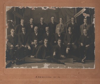 Photograph - PHOTOGRAPH:  PORTRAIT OF GROUP OF MEN S.R.C. COMMITTEE 1911 - 1912, 1911-1912