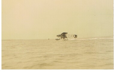 Postcard - BASIL WATSON COLLECTION:  POSTCARD, BIPLANE ON WATER
