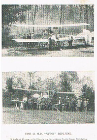 Postcard - BASIL WATSON COLLECTION: POSTCARD AVRO BIPLANE, HAYWARD'S HEATH