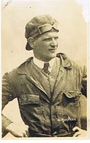 Postcard - BASIL WATSON COLLECTION:  H. BUSTEED IN FLYING SUIT