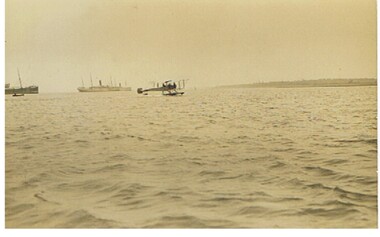 Postcard - BASIL WATSON COLLECTION: BIPLANE ON WATER