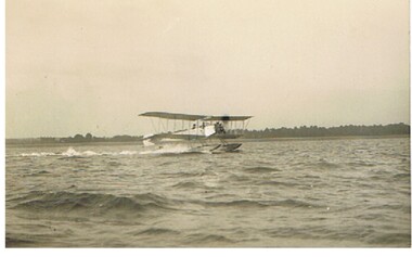 Postcard - BASIL WATSON COLLECTION: POSTCARD BIPLANE ON PONTOONS