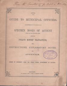 Book - ACCOUNTING GUIDE TO MUNICIPAL OFFICERS, 1894