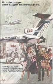 Map - TRANS AUSTRALIAN AIRLINES - ROUTE MAPS, 1950s