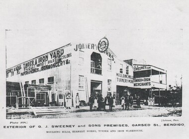 Document - HARRY BIGGS COLLECTION: G. J. SWEENEY