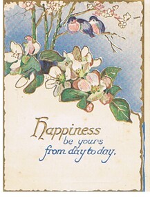 Document - MALONE COLLECTION: GREETING CARD, 1916