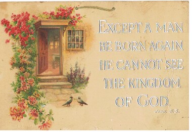 Document - MALONE COLLECTION: RELIGIOUS CARD, 1910