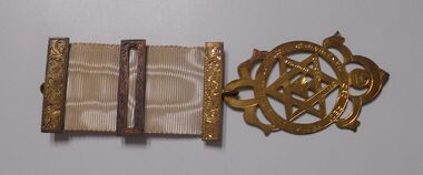 Accessory - F. G. JONES COLLECTION: MASONIC DECORATIONS X 2, 1940's