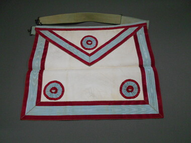 Textile - F. G. JONES COLLECTION: MASONIC APRON, 1940's