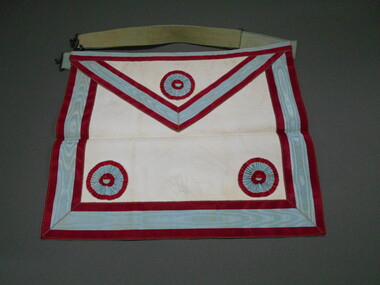 Textile - F. G. JONES COLLECTION: MASONIC APRON, 1940's