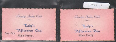 Ephemera - Gertrude Perry Collection - BJC Ticket